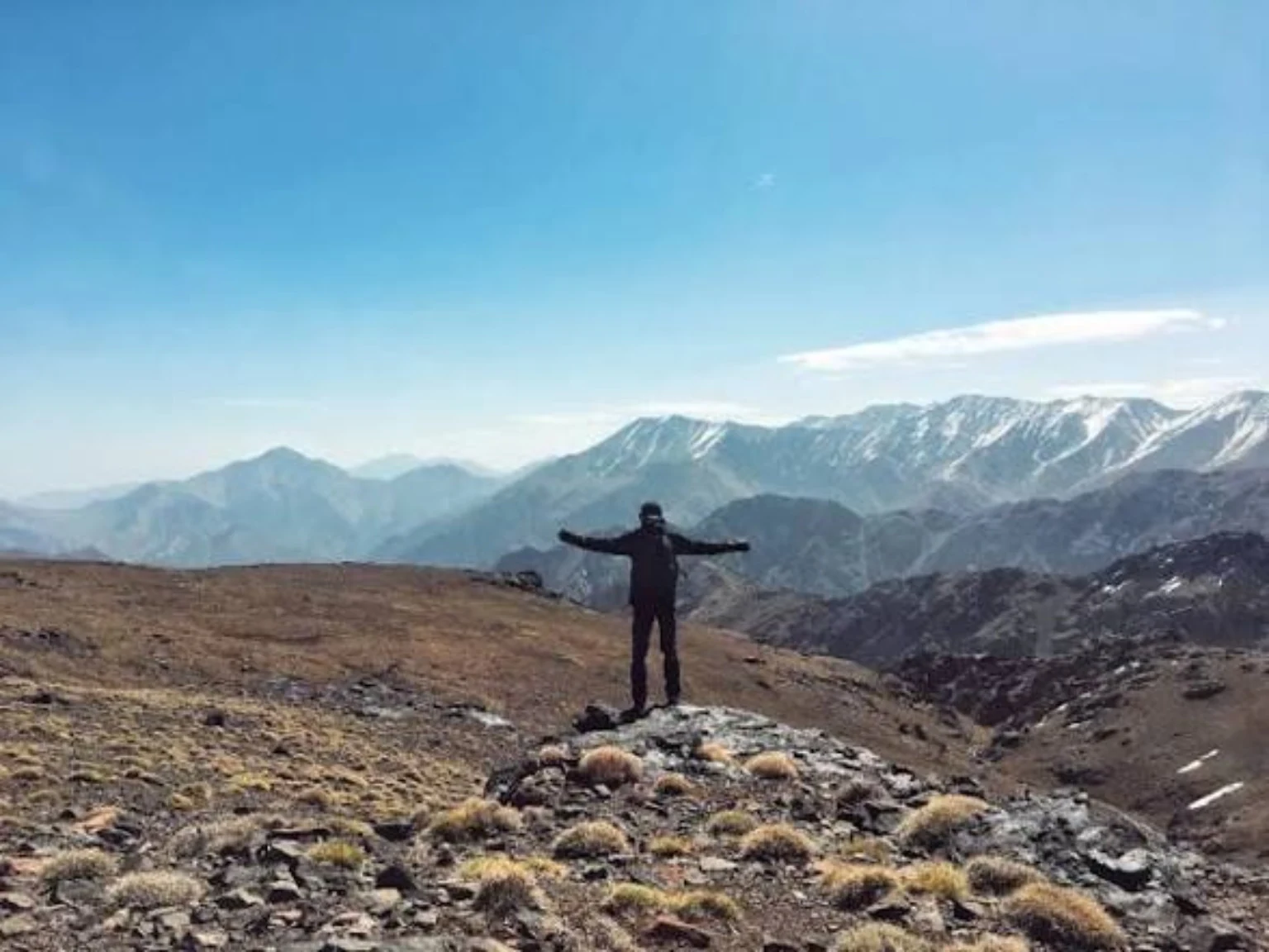 High Atlas Mountains near Mount Toubkal, Morocco